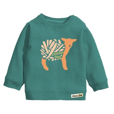 Teal Fleece Top